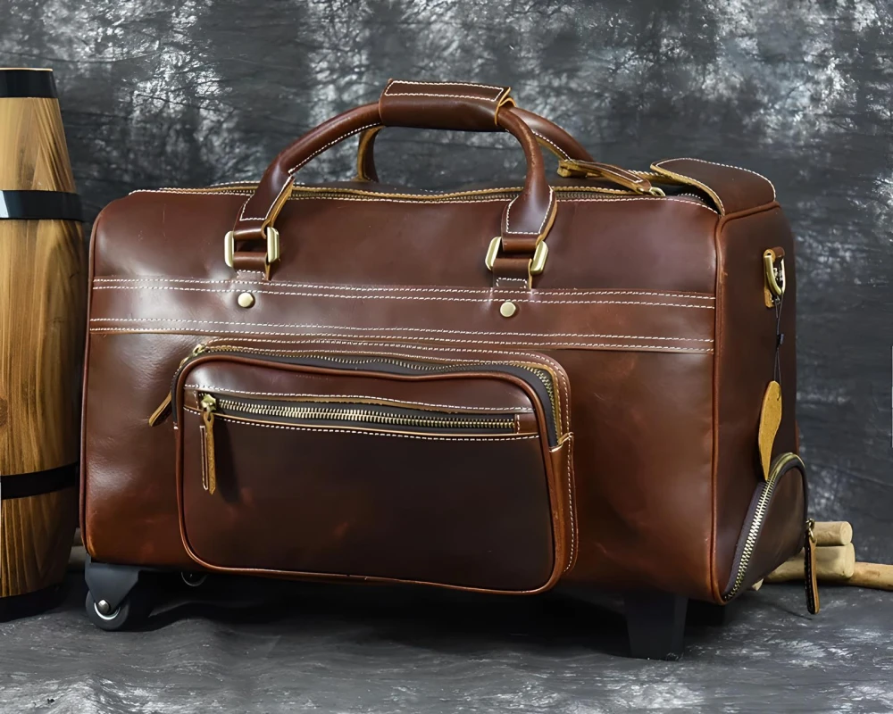 four wheel luggage trolley