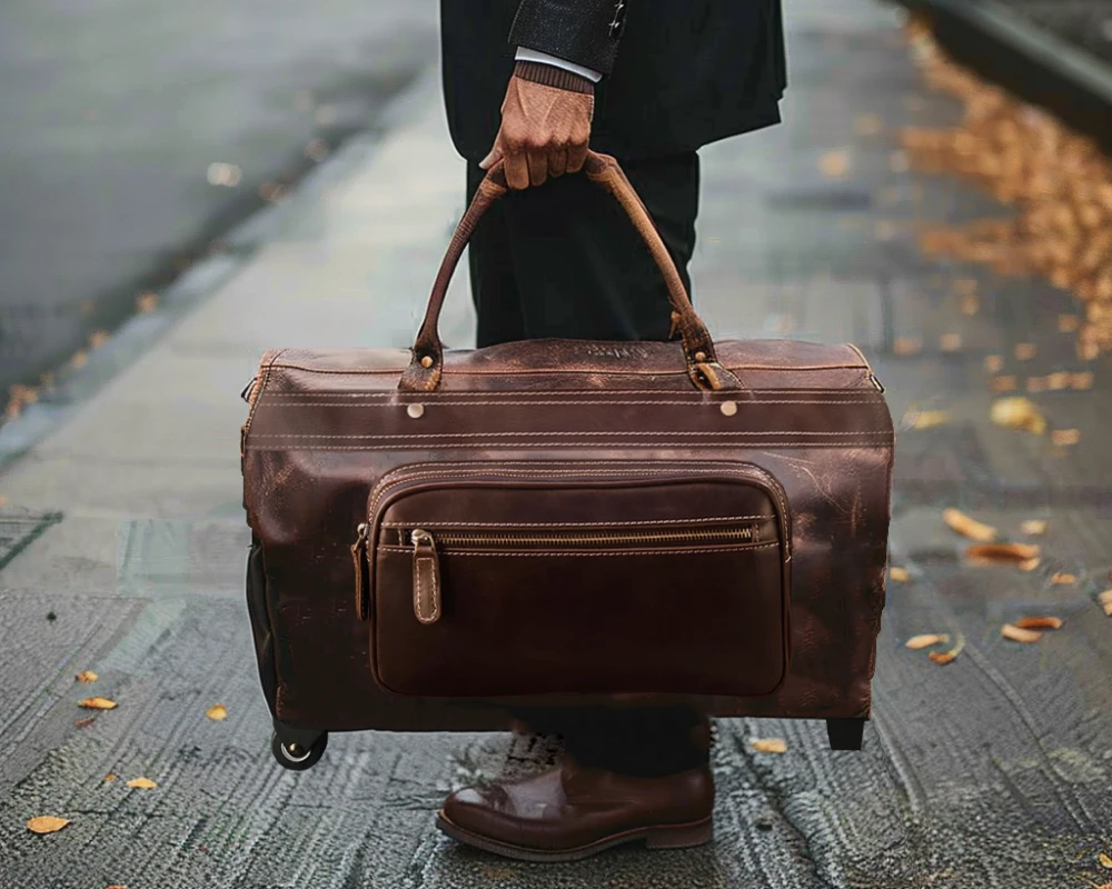 medium luggage with wheels
